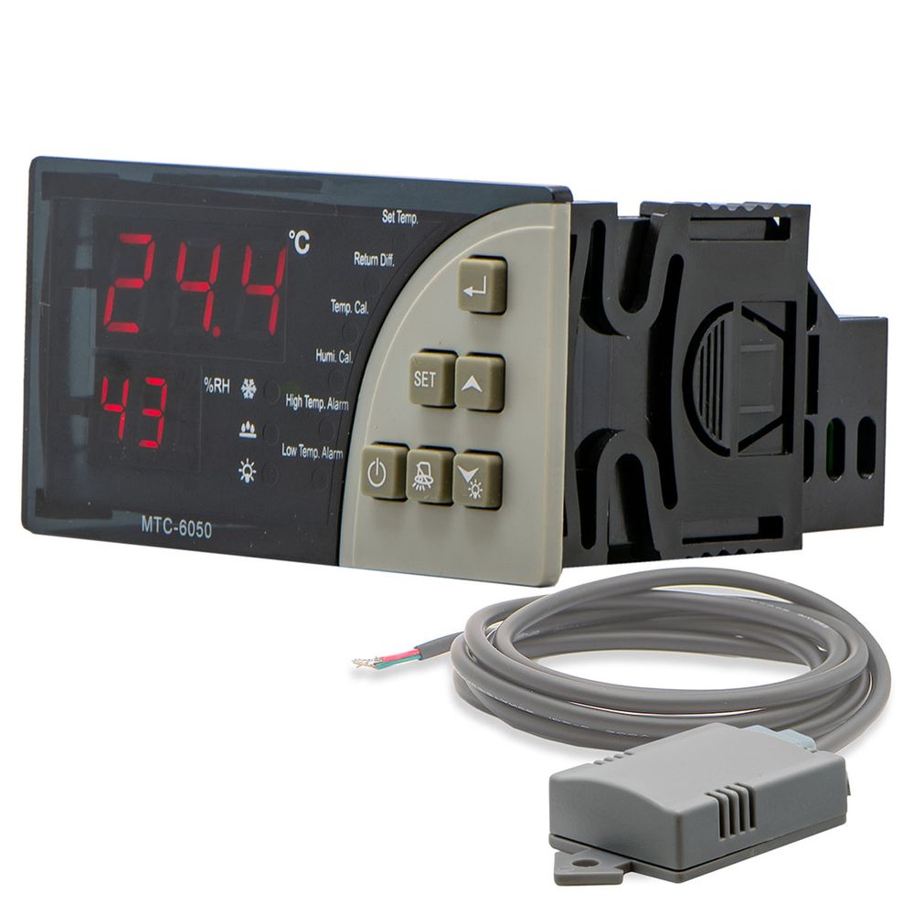 Indicador de temperatura, humedad, nivel de sonido y luz, -20 ºC a